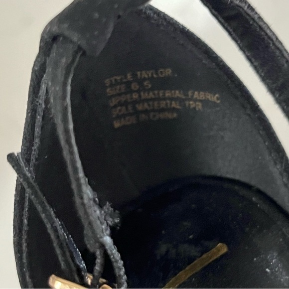 Lulu’s Taylor Black Vegan Suede Ankle Strap High Heel Sandals 6.5 - Picture 9 of 9